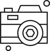 camera photography icon symbol vector image. Illustration of multimedia photographic lens graphic design image