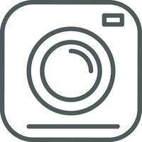 camera photography icon symbol vector image. Illustration of multimedia photographic lens graphic design image