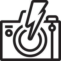 camera photography icon symbol vector image. Illustration of multimedia photographic lens graphic design image