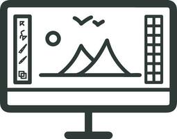 camera photography icon symbol vector image. Illustration of multimedia photographic lens graphic design image