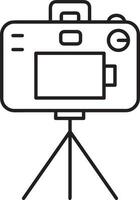 camera photography icon symbol vector image. Illustration of multimedia photographic lens graphic design image