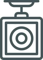 camera photography icon symbol vector image. Illustration of multimedia photographic lens graphic design image