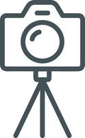 camera photography icon symbol vector image. Illustration of multimedia photographic lens graphic design image