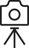 camera photography icon symbol vector image. Illustration of multimedia photographic lens graphic design image