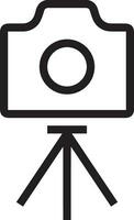 camera photography icon symbol vector image. Illustration of multimedia photographic lens graphic design image