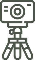 camera photography icon symbol vector image. Illustration of multimedia photographic lens graphic design image