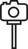 camera photography icon symbol vector image. Illustration of multimedia photographic lens graphic design image