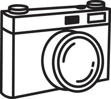 camera photography icon symbol vector image. Illustration of multimedia photographic lens graphic design image