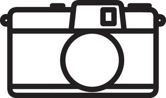 camera photography icon symbol vector image. Illustration of multimedia photographic lens graphic design image