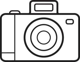 camera photography icon symbol vector image. Illustration of multimedia photographic lens graphic design image