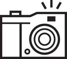 camera photography icon symbol vector image. Illustration of multimedia photographic lens graphic design image