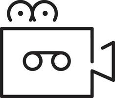 camera photography icon symbol vector image. Illustration of multimedia photographic lens graphic design image