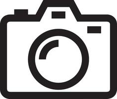 camera photography icon symbol vector image. Illustration of multimedia photographic lens graphic design image