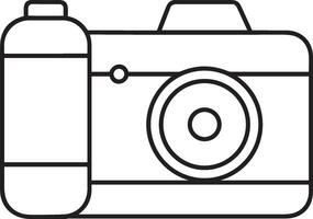 camera photography icon symbol image vector. Illustration of multimedia photographic lens graphic design image vector