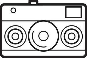 camera photography icon symbol image vector. Illustration of multimedia photographic lens graphic design image vector