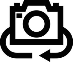 camera photography icon symbol image vector. Illustration of multimedia photographic lens grapich design image vector