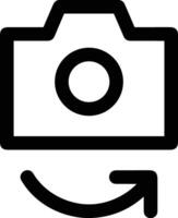 camera photography icon symbol image vector. Illustration of multimedia photographic lens grapich design image vector