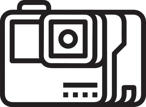 camera photography icon symbol image vector. Illustration of multimedia photographic lens grapich design image vector