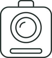 camera photography icon symbol image vector. Illustration of multimedia photographic lens grapich design image vector