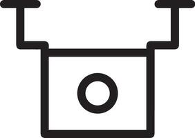 camera photography icon symbol image vector. Illustration of multimedia photographic lens grapich design image vector