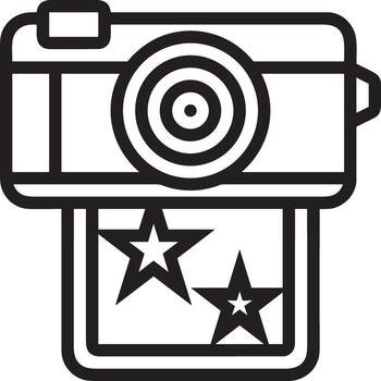 camera photography icon symbol image vector. Illustration of multimedia photographic lens grapich design image vector