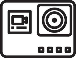 camera photography icon symbol image vector. Illustration of multimedia photographic lens grapich design image vector