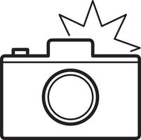 camera photography icon symbol image vector. Illustration of multimedia photographic lens grapich design image vector