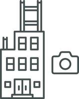 camera photography icon symbol image vector. Illustration of multimedia photographic lens grapich design image vector