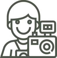 camera photography icon symbol image vector. Illustration of multimedia photographic lens grapich design image vector