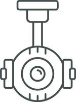 camera photography icon symbol image vector. Illustration of multimedia photographic lens grapich design image vector