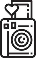 camera photography icon symbol image vector. Illustration of multimedia photographic lens grapich design image vector