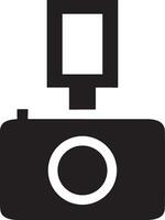 camera photography icon symbol image vector. Illustration of multimedia photographic lens grapich design image vector