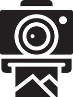 camera photography icon symbol image vector. Illustration of multimedia photographic lens grapich design image vector