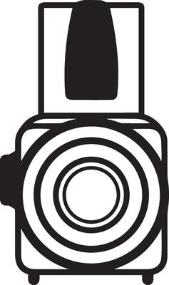 camera photography icon symbol image vector. Illustration of multimedia photographic lens grapich design image