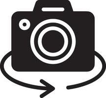 camera photography icon symbol image vector. Illustration of multimedia photographic lens grapich design image vector