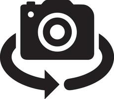 camera photography icon symbol image vector. Illustration of multimedia photographic lens grapich design image vector