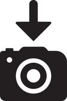 camera photography icon symbol image vector. Illustration of multimedia photographic lens grapich design image vector