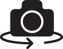 camera photography icon symbol image vector. Illustration of multimedia photographic lens grapich design image vector