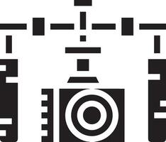 camera photography icon symbol image vector. Illustration of multimedia photographic lens grapich design image vector