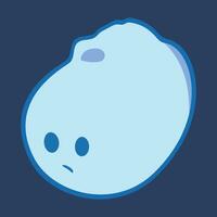 Cute Cartoon Ghost Boo Simple Vector art. Ghost blob character