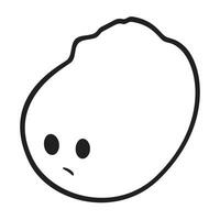 Cute Cartoon Ghost Boo Simple Vector art. Ghost blob character