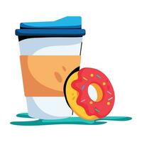 Trendy Refreshment Food vector