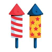 Trendy Firecrackers Concepts vector