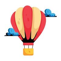 Trendy Hot Balloon vector