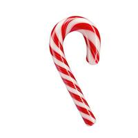 Candy cane isolated on white background AI Generative photo