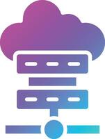 Cloud server Vector Icon Design Illustration