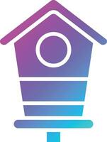 Bird house Vector Icon Design Illustration