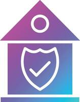 ilustración de diseño de icono de vector de seguro de hogar
