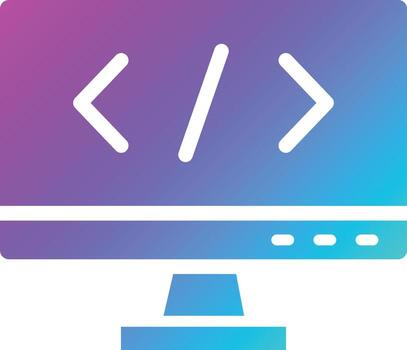 ilustración de diseño de icono de vector de codificación