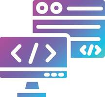Backend Vector Icon Design Illustration